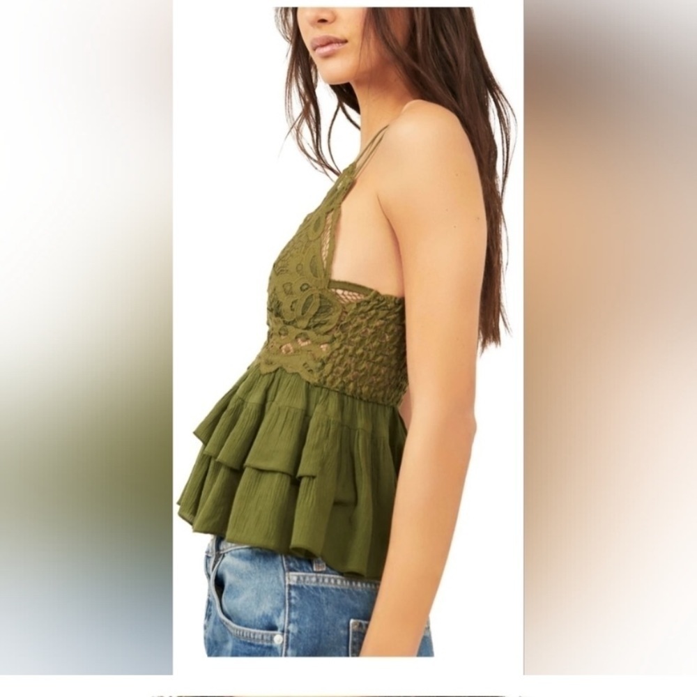 Brand new Free People FP Adela cami size Small Olive green